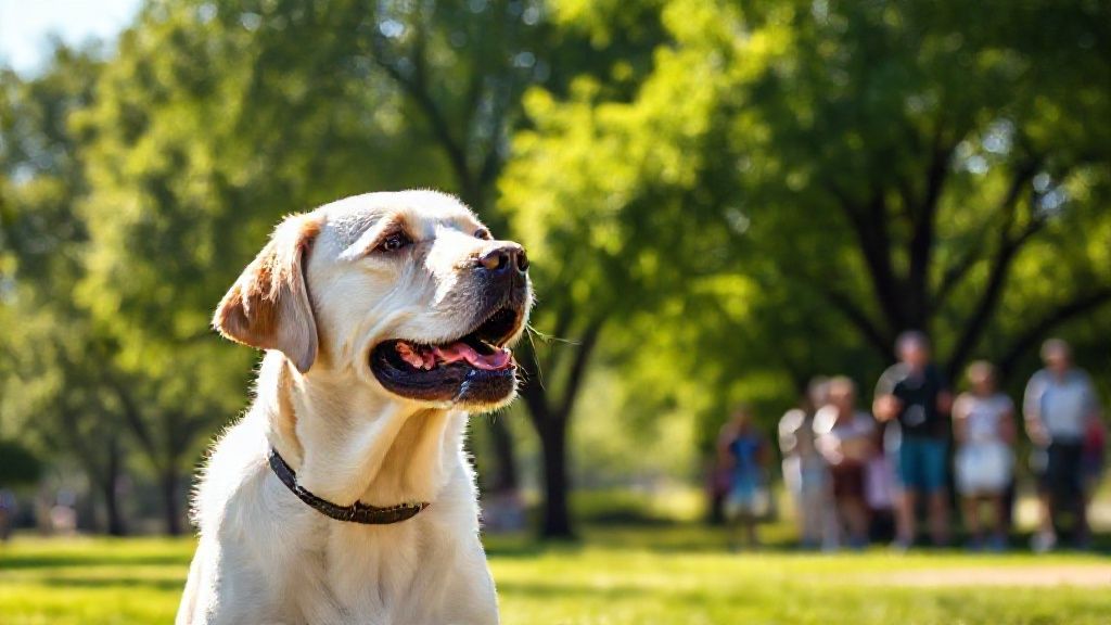 Cachorro latindo feliz