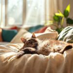 Gato dormindo tranquilo