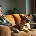 Cachorro demonstrando desconforto