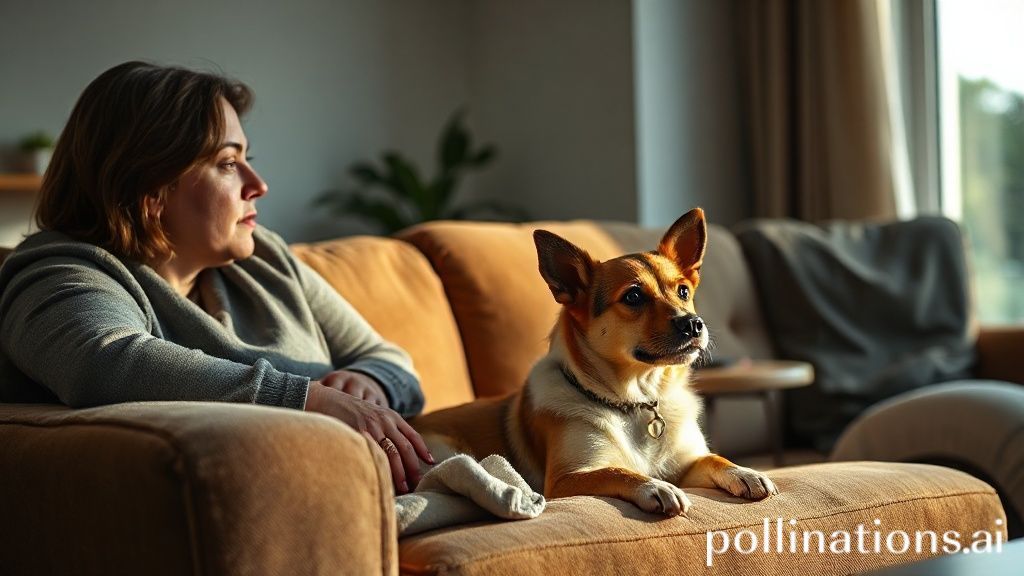 Cachorro demonstrando desconforto