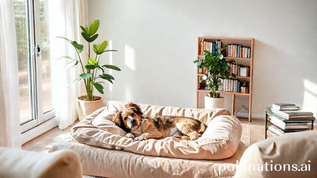 Pet descansando em um local confortável