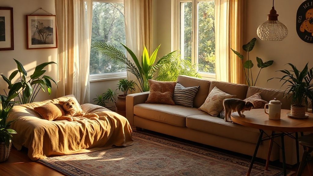 Espaço confortável para pets